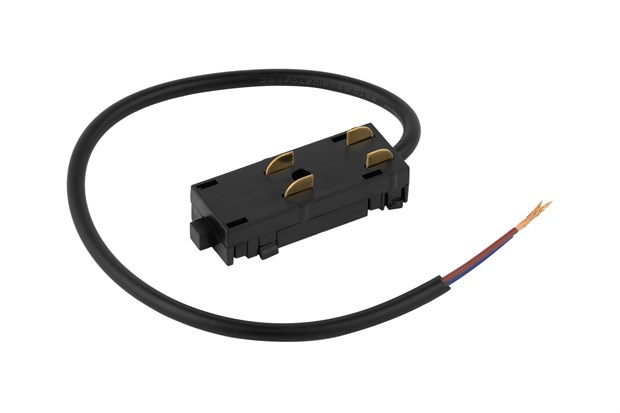 Ввод питания 220 черный 10053