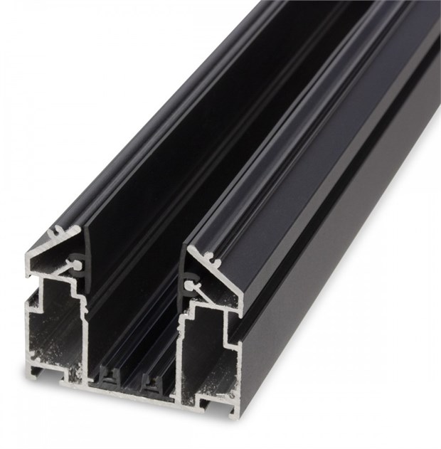 Магнитный шинопровод 3м под натяжной потолок WELLINGTON 220V 3000 черный 10083