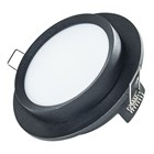 Светильник встраиваемый GX53 с накладкой круг Чёрный AS1446BL