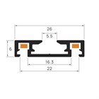 Ультратонкий магнитный шинопровод накладной 48V 2м SI020402